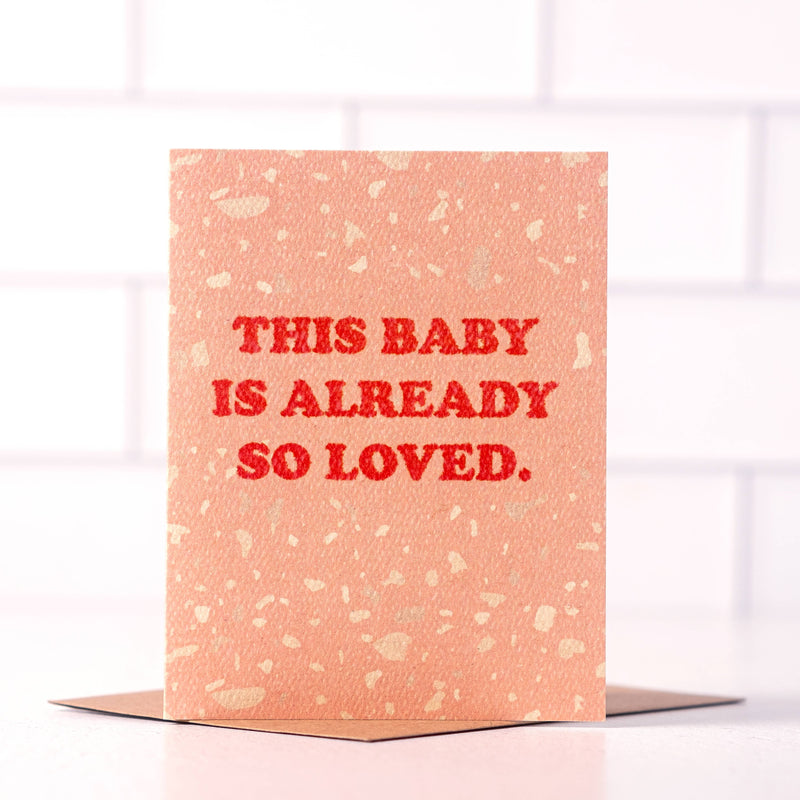 Baby So Loved - Sweet Welcome Baby Card