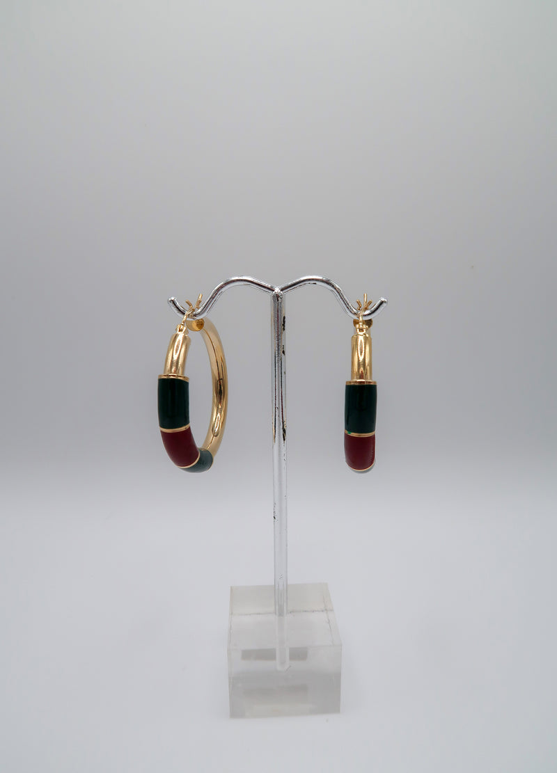 Antique Gold Hoop Earrings