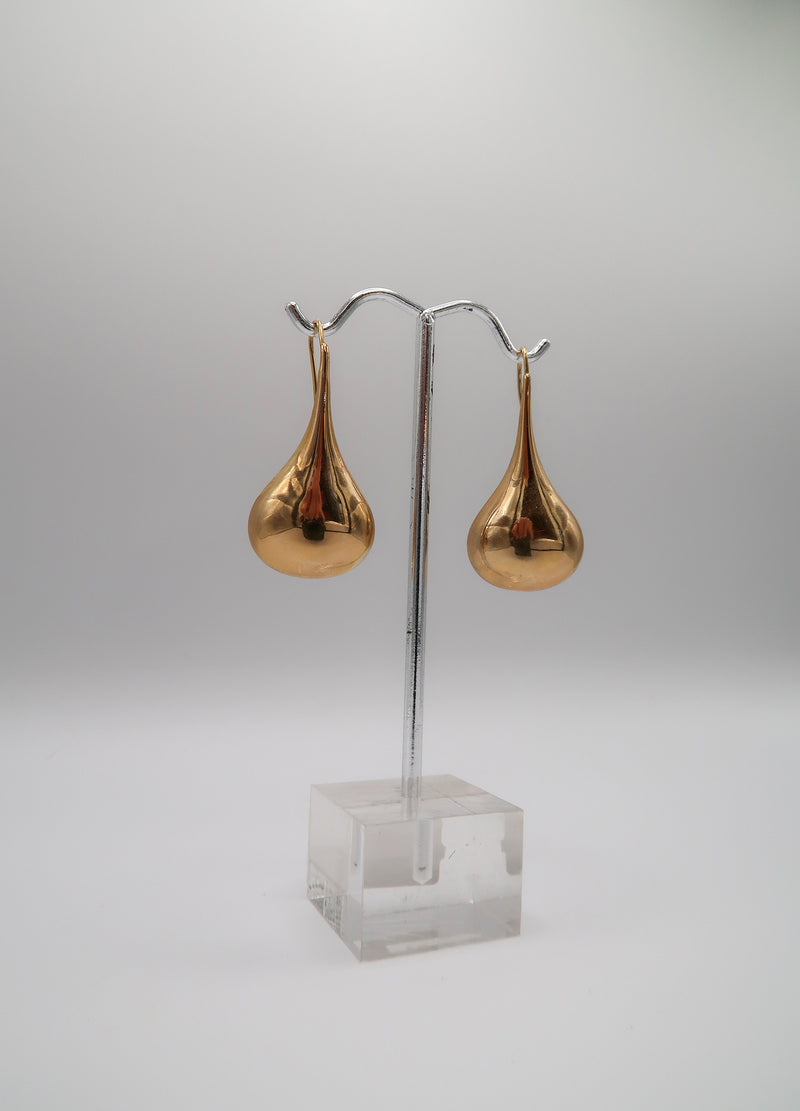 Antique 14K Gold Teardrop Earrings