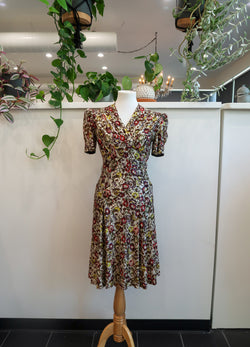 1940s Floral Dress