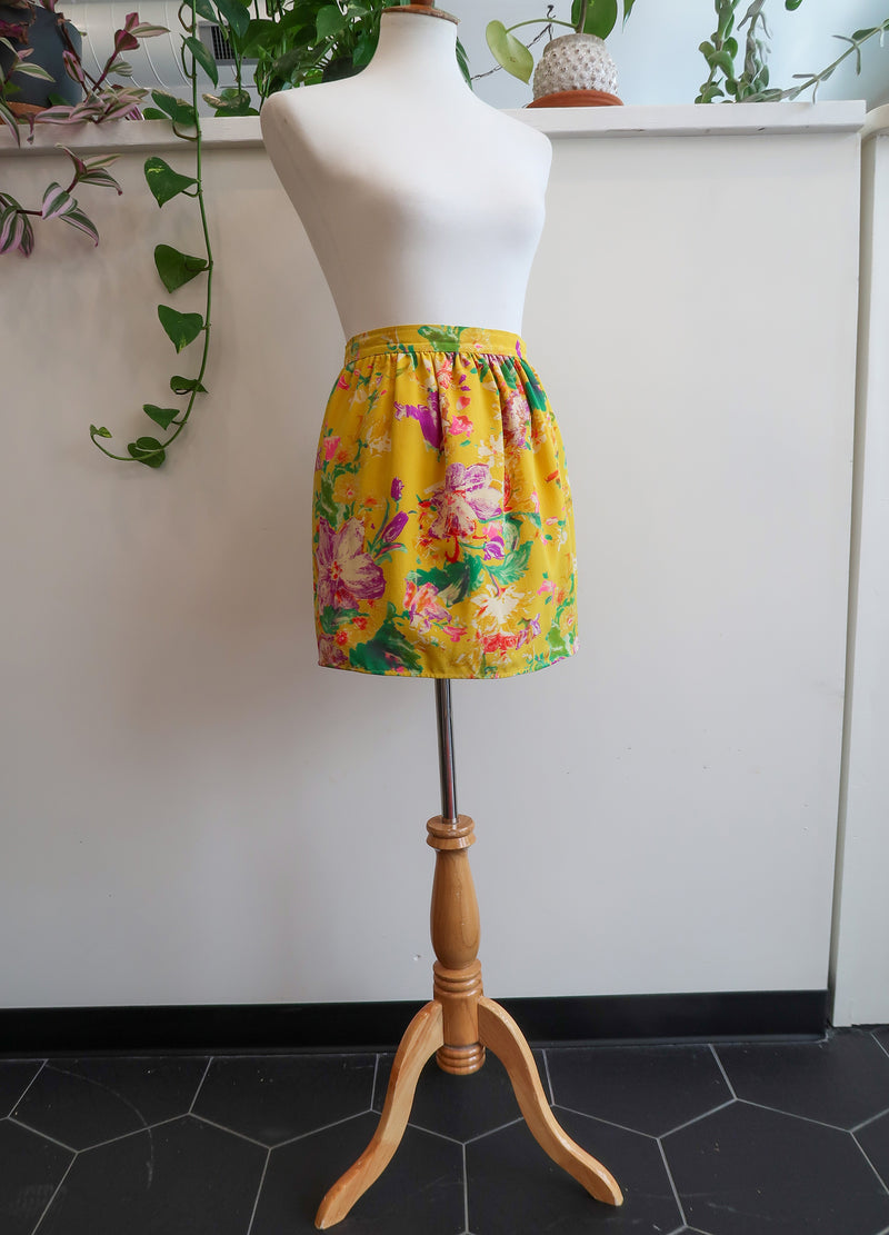 Ungaro Vintage Floral Mini Skirt