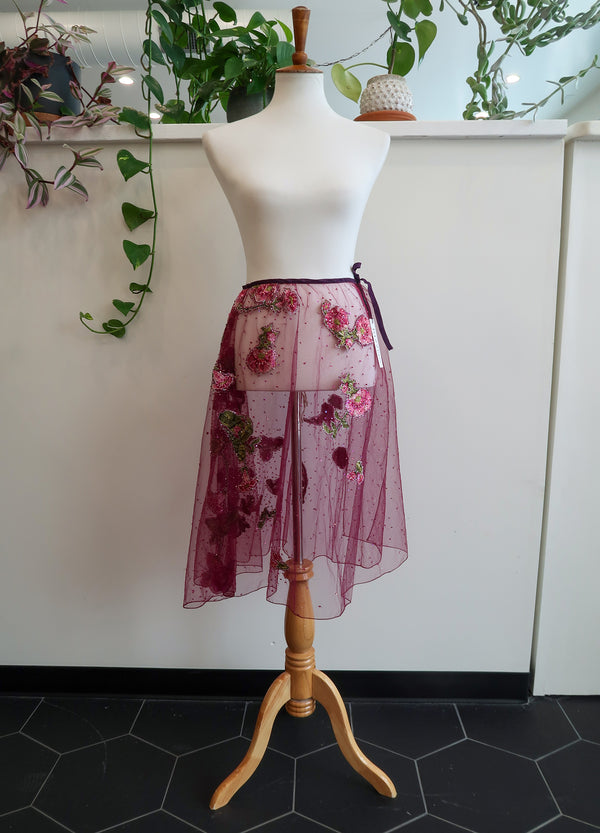 Vintage Netted Ballerina Wrap Skirt