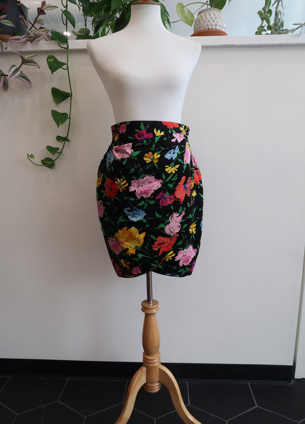Ungaro Vintage Floral Wrap Skirt