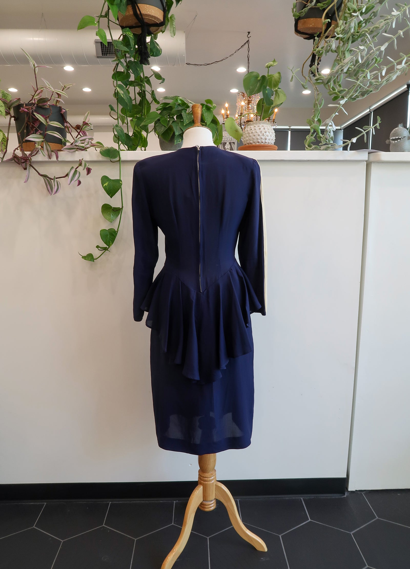 1940s Handmade Peplum Dress (as is) Rizzo's 1940s Handmade Peplum Dress (as is) Rizzo's