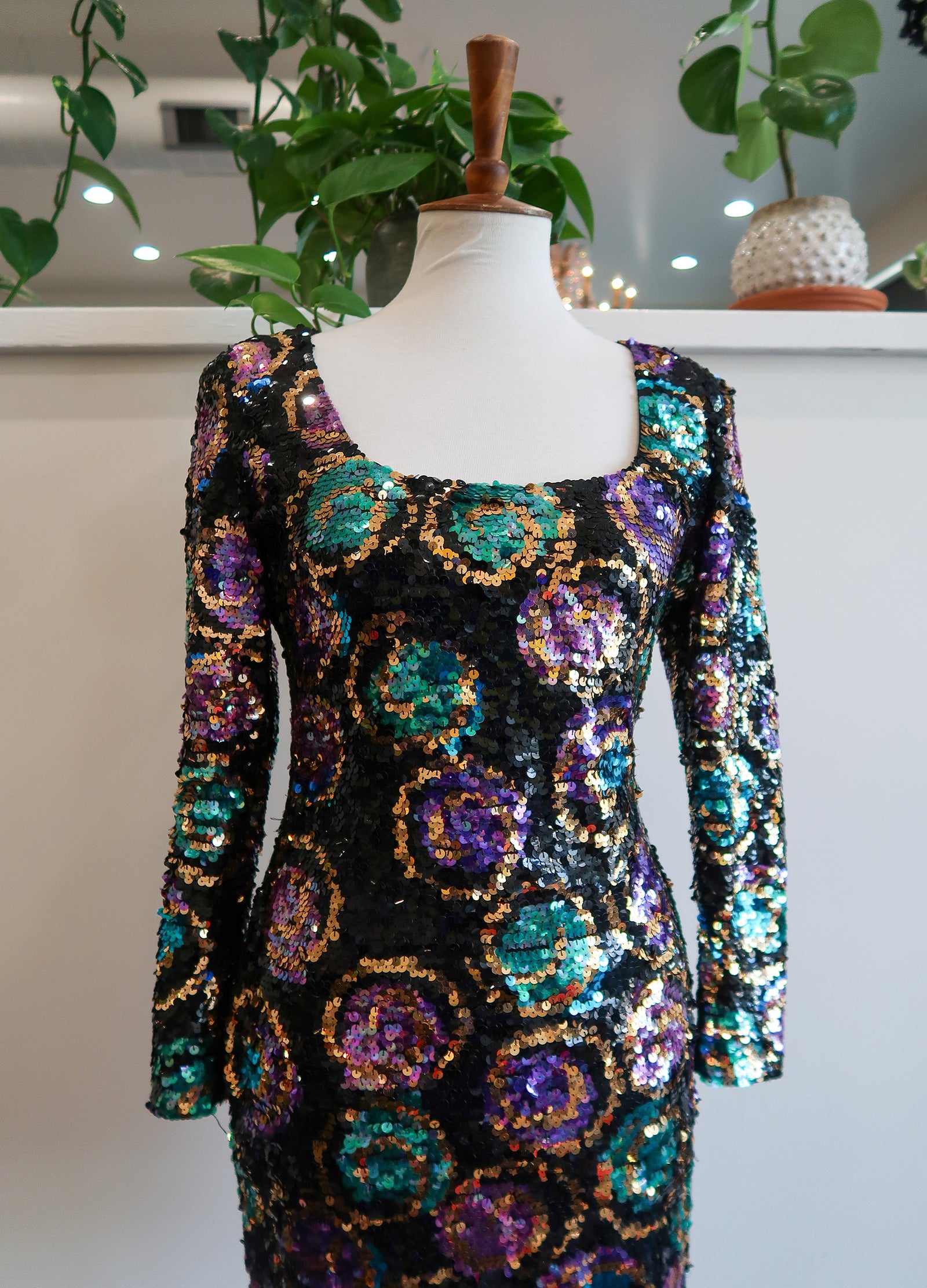 Sequin black tie dress outlet