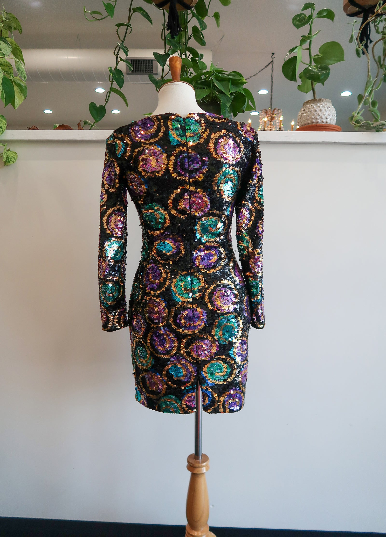Vintage Black Tie Sequin Dress Rizzo's Vintage Black Tie Sequin Dress Rizzo's