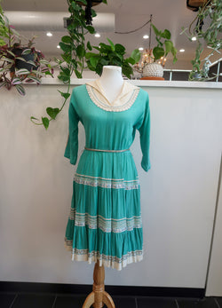 Vintage Aspen Sportswear Teal Dress