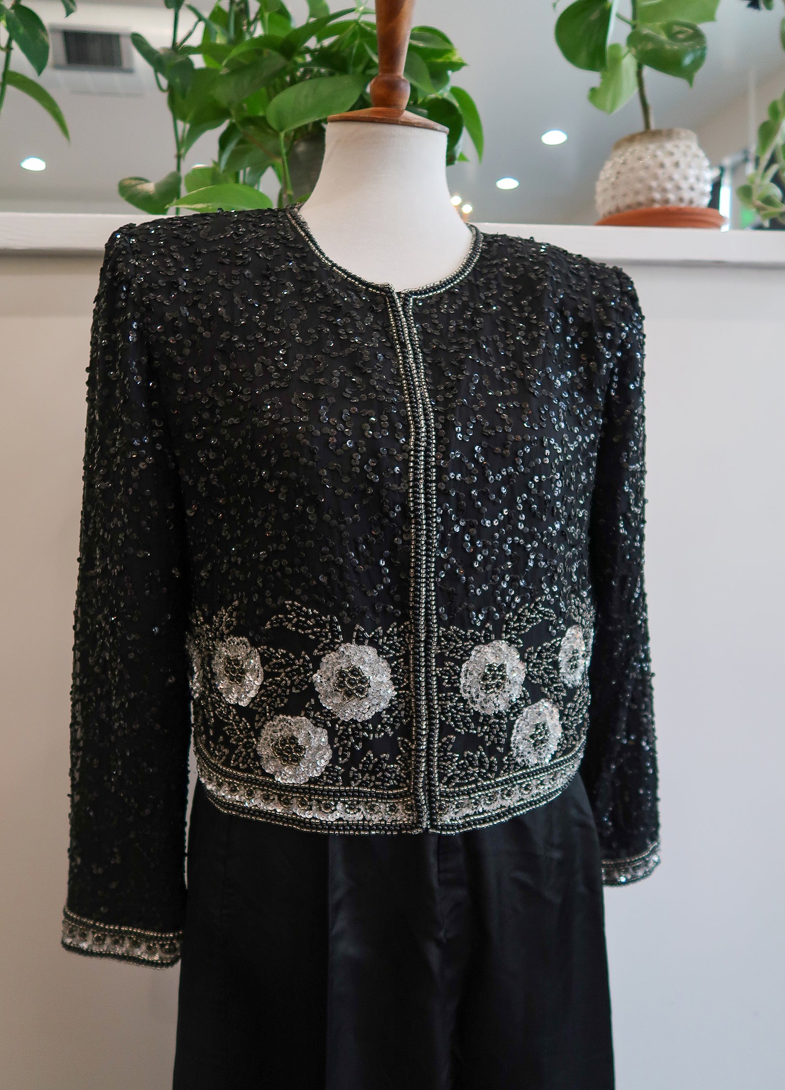 Laurence kazar beaded jacket clearance
