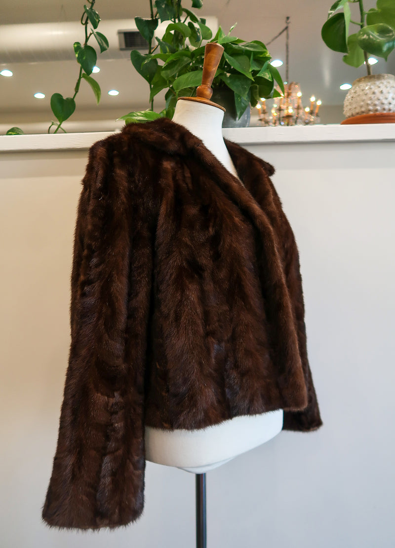 Vintage Revillon Frères Mink Crop Jacket