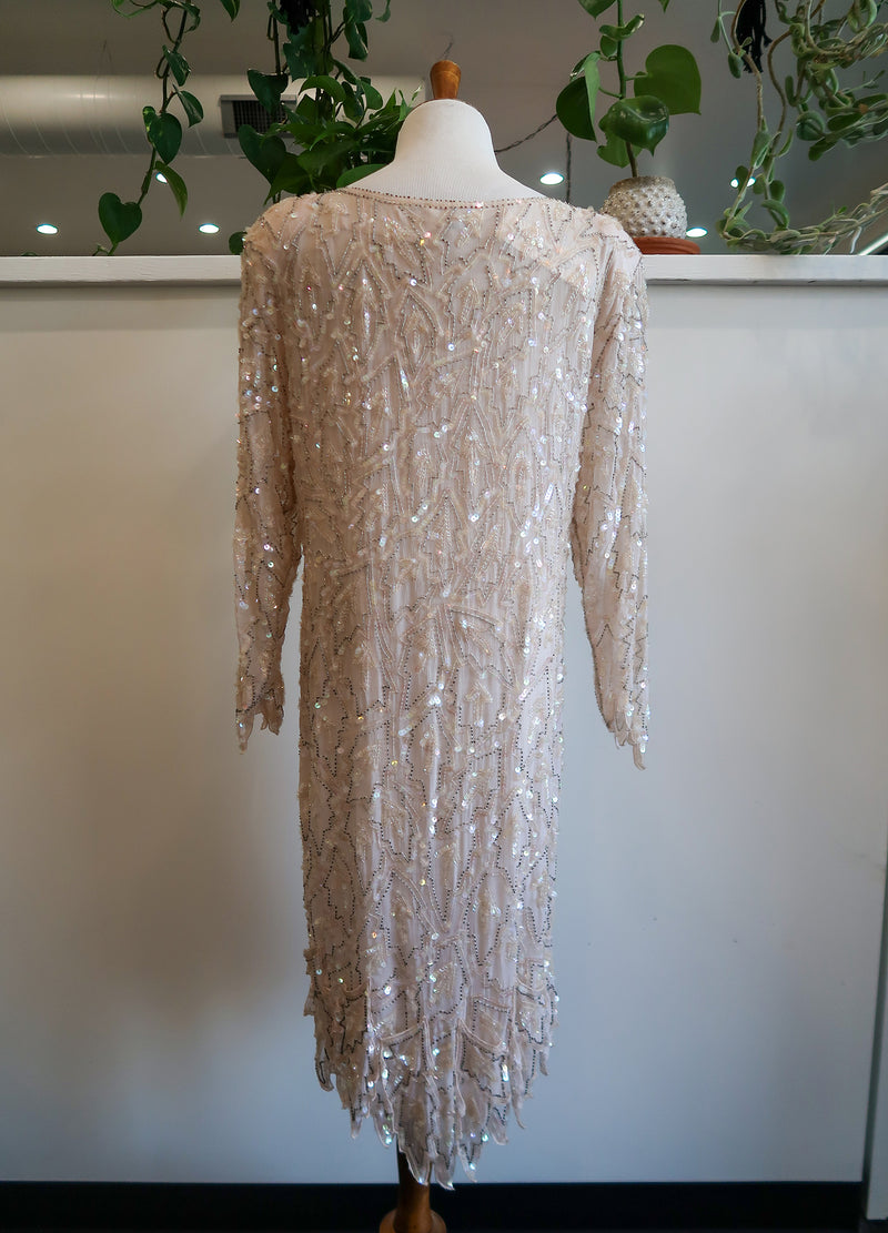 Vintage Silk Beaded Dress