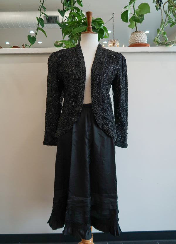 Vintage Silk Beaded Jacket