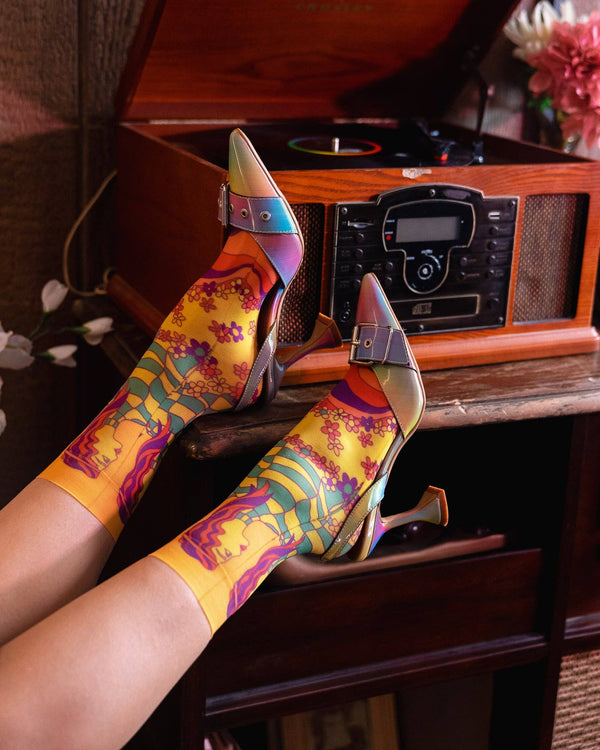 '70s Psychedelic Ankle Sock