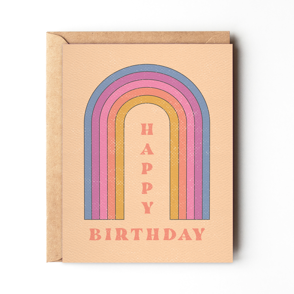 Happy Birthday - Rainbow Birthday Greeting Card