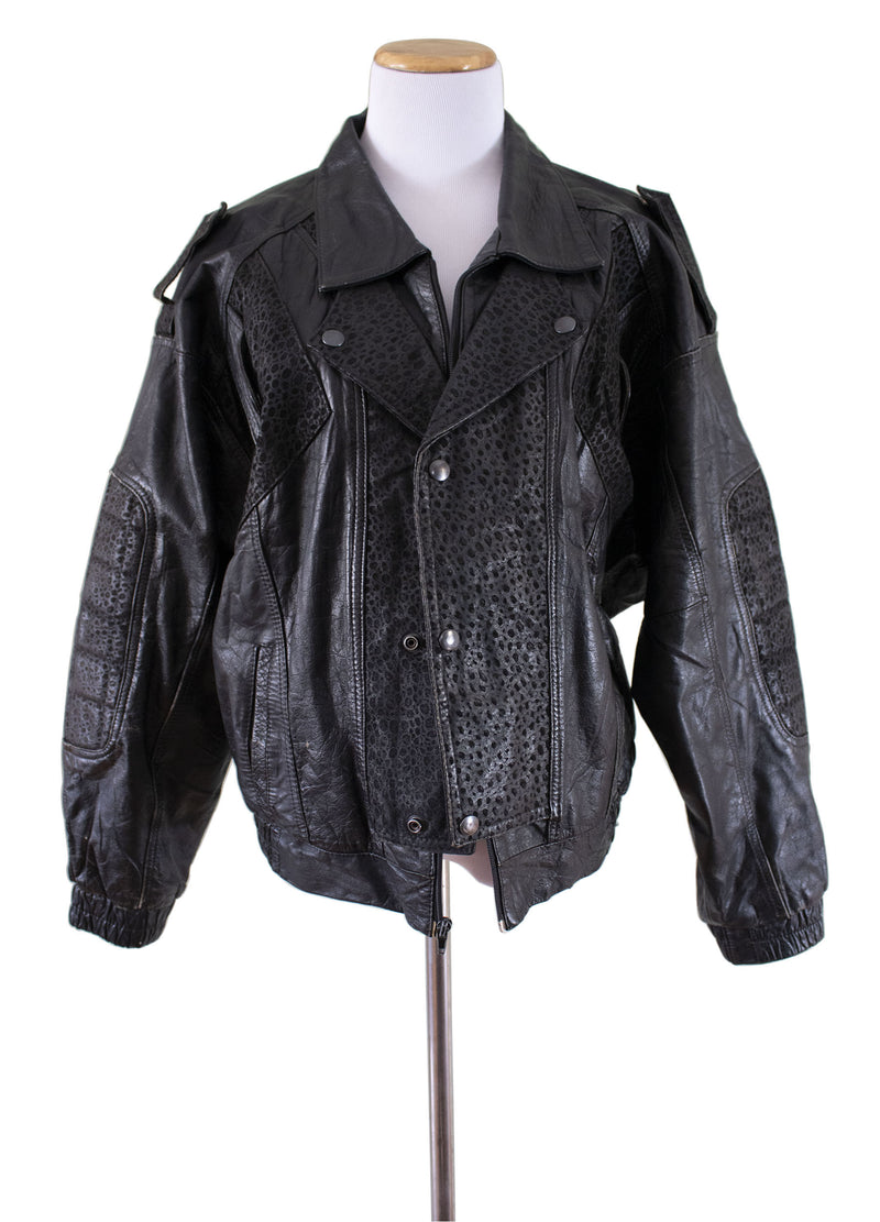 "Gonzo" Leather Bomber Jacket - Rizzo's