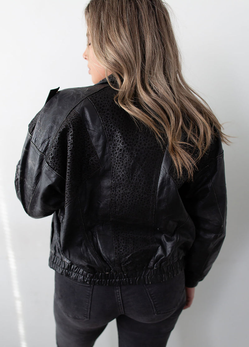 "Gonzo" Leather Bomber Jacket Desert Ace - Rizzo's