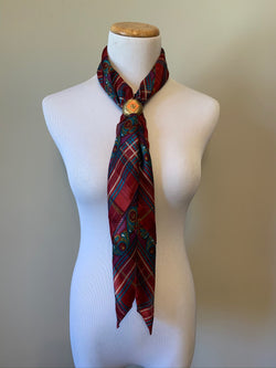 Raspberry Art Deco Scarf