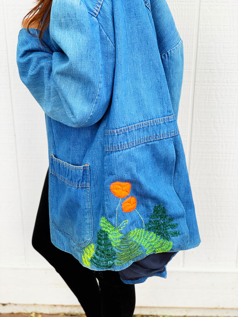 Levi's "By the Bay" Vintage Embroidered Blazer Lil Pricks Needlewerks Collab