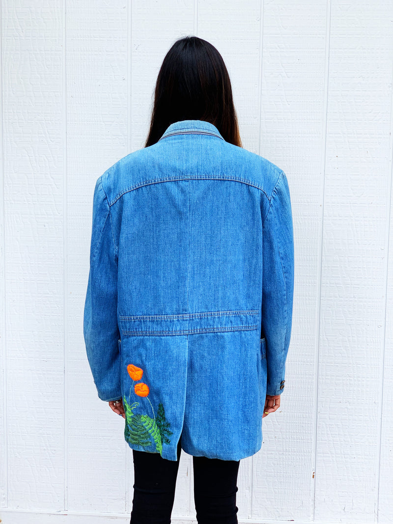 Levi's "By the Bay" Vintage Embroidered Blazer Lil Pricks Needlewerks Collab