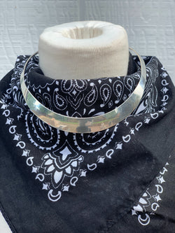 "Take Me There" Sterling Silver Choker Necklace