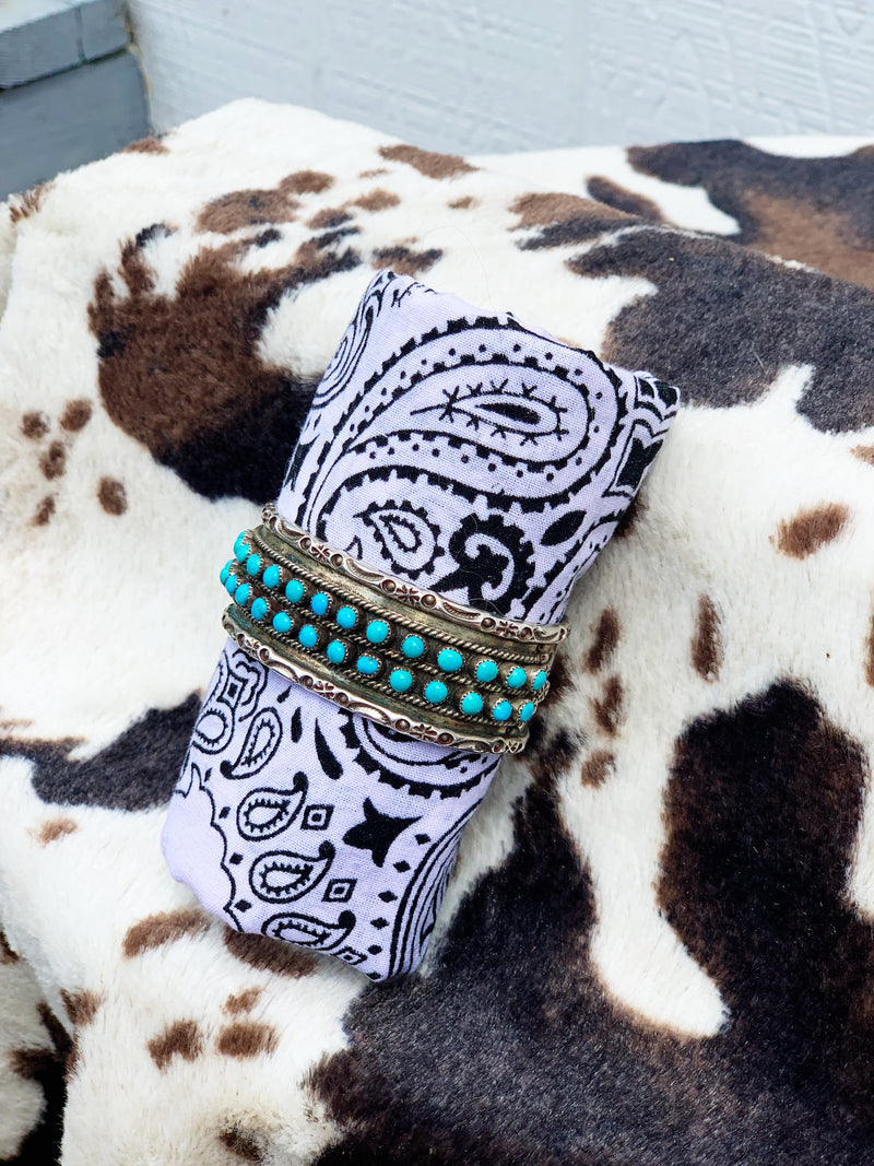 Lay of the Land" Sterling Silver and Turquoise Bracelet Cuff